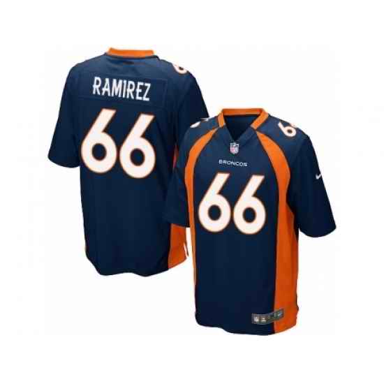 Nike Denver Broncos 66 Manny Ramirez blue Game NFL Jersey